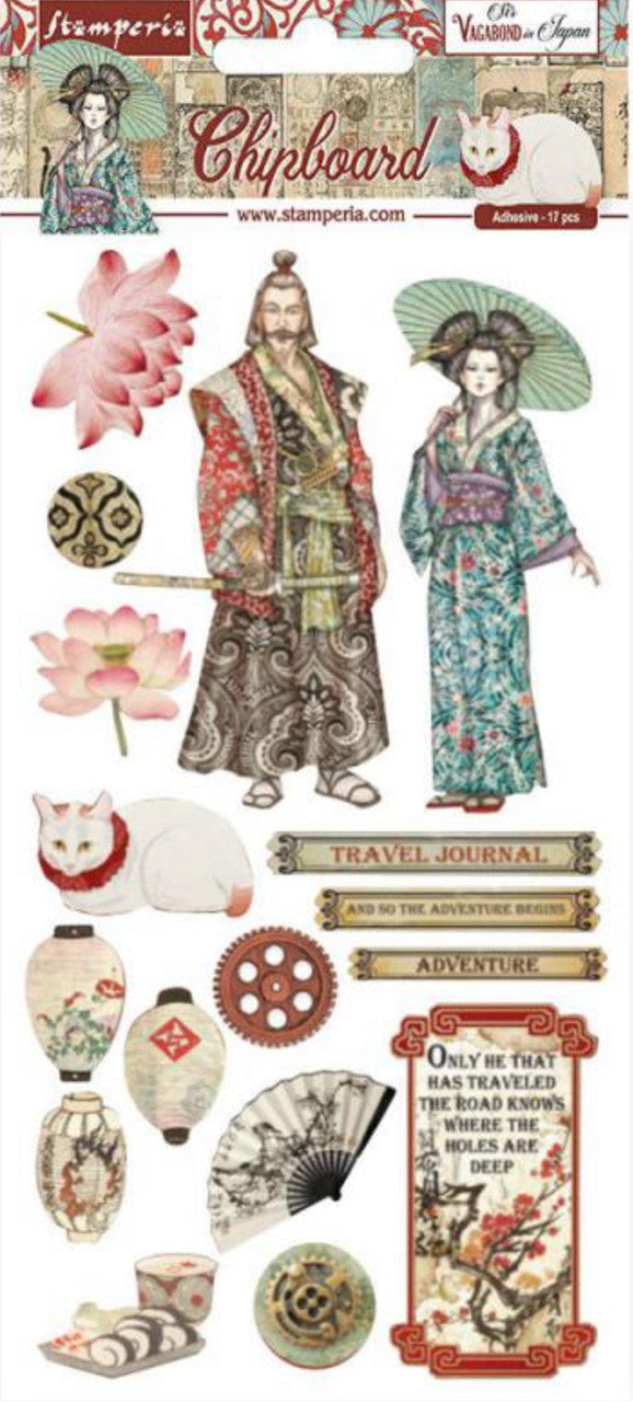 Stamperia Sir Vagabond in Japan spaanplaat